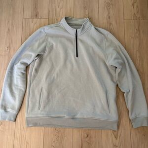 Melrose Place light gray 1/4 zip pullover